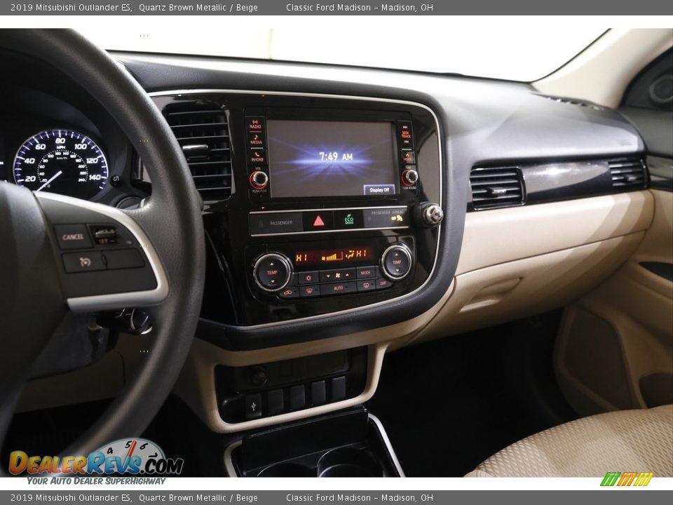 2019 Mitsubishi Outlander ES Quartz Brown Metallic / Beige Photo #9