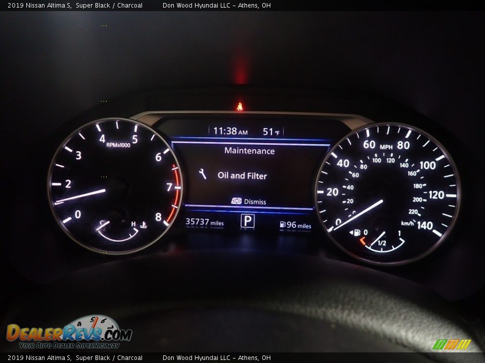 2019 Nissan Altima S Super Black / Charcoal Photo #28