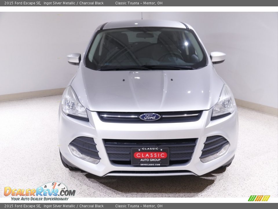 2015 Ford Escape SE Ingot Silver Metallic / Charcoal Black Photo #2