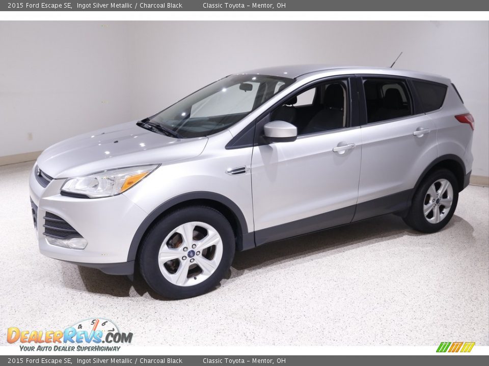 2015 Ford Escape SE Ingot Silver Metallic / Charcoal Black Photo #3