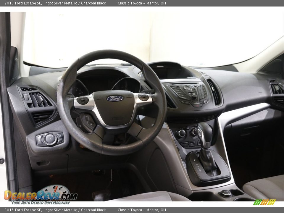 2015 Ford Escape SE Ingot Silver Metallic / Charcoal Black Photo #6