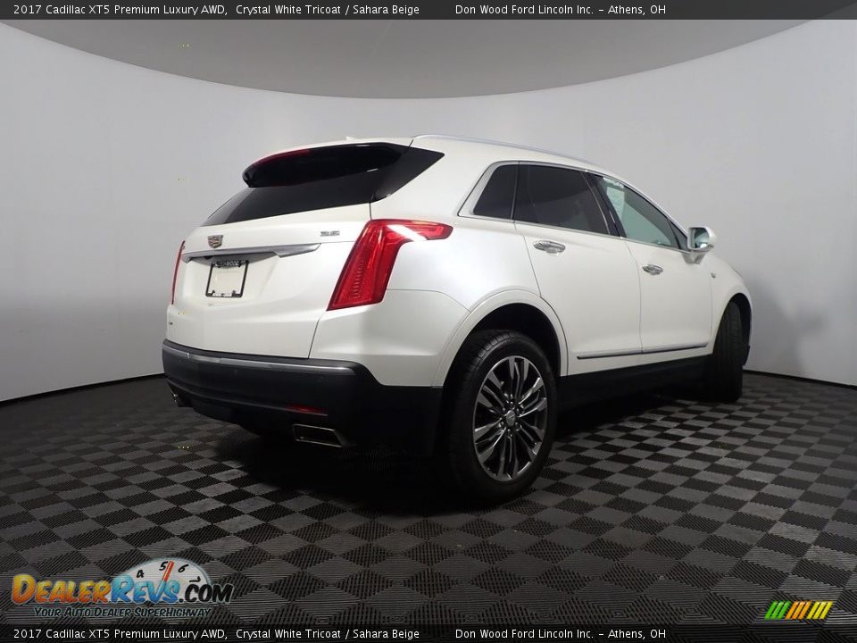 2017 Cadillac XT5 Premium Luxury AWD Crystal White Tricoat / Sahara Beige Photo #19