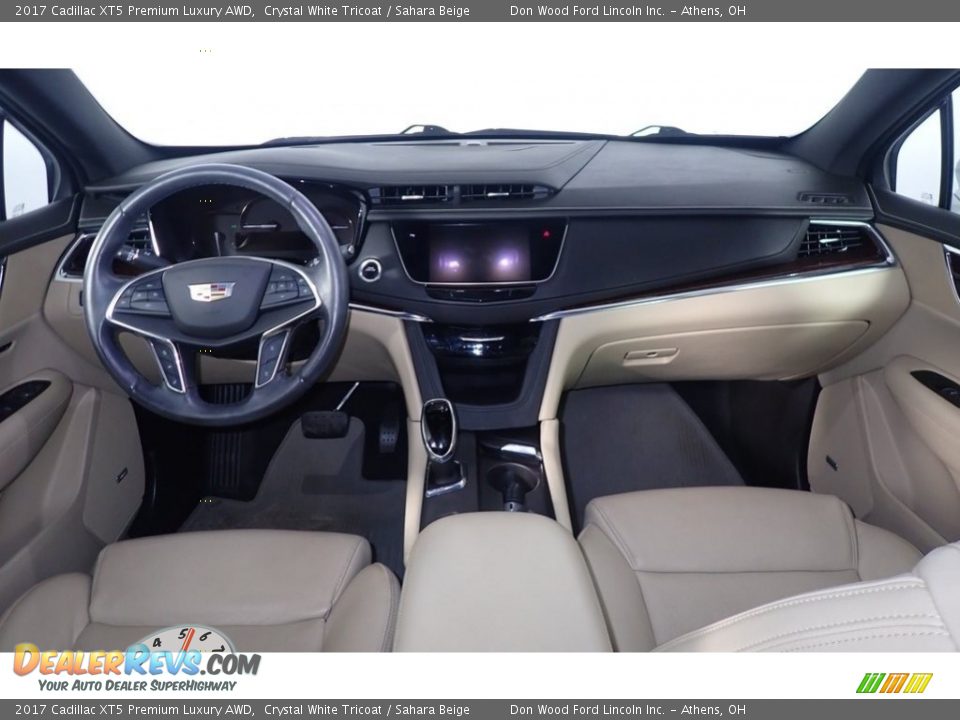2017 Cadillac XT5 Premium Luxury AWD Crystal White Tricoat / Sahara Beige Photo #27