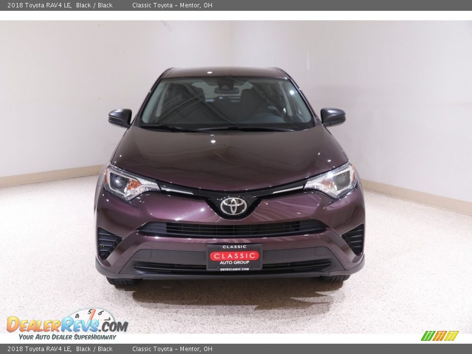 2018 Toyota RAV4 LE Black / Black Photo #2