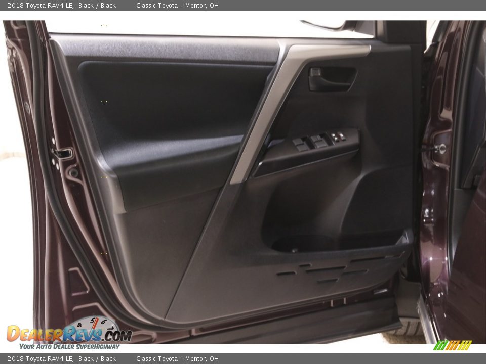 2018 Toyota RAV4 LE Black / Black Photo #4