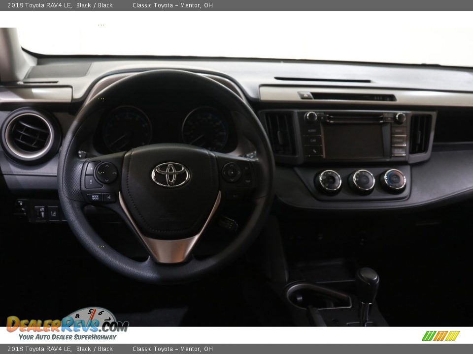2018 Toyota RAV4 LE Black / Black Photo #6