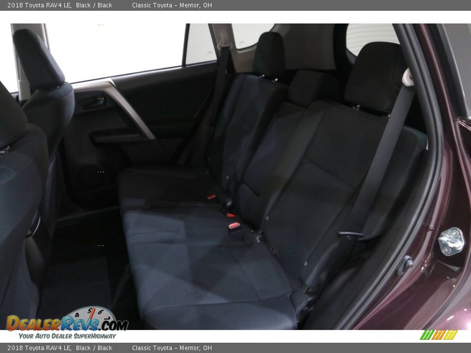 2018 Toyota RAV4 LE Black / Black Photo #16