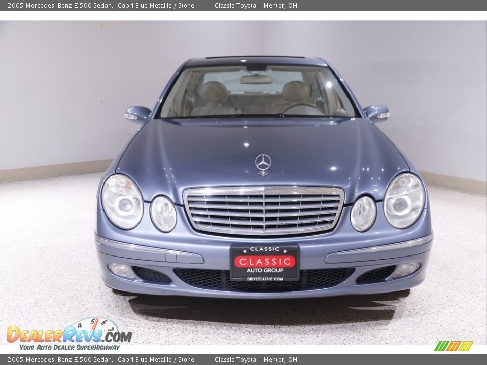 2005 Mercedes-Benz E 500 Sedan Capri Blue Metallic / Stone Photo #2