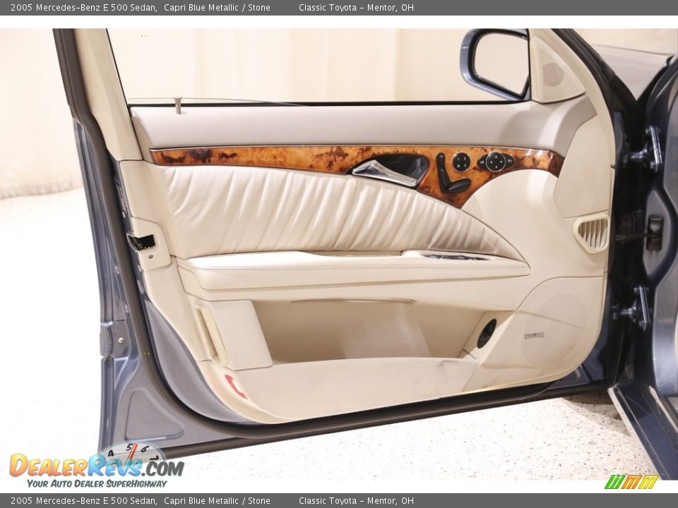 2005 Mercedes-Benz E 500 Sedan Capri Blue Metallic / Stone Photo #4