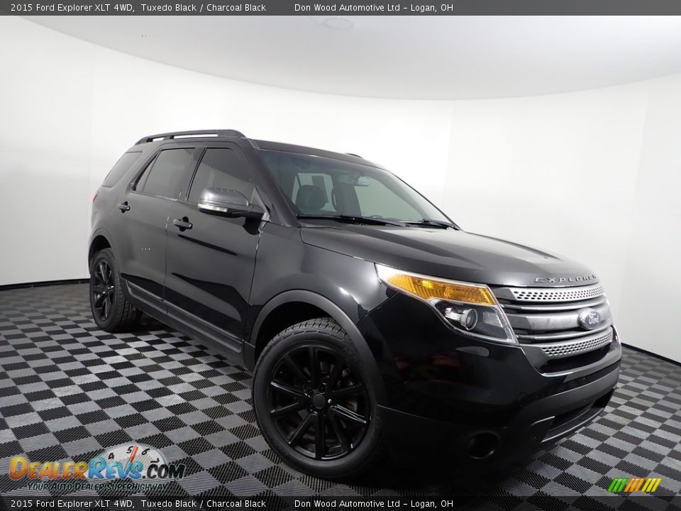 2015 Ford Explorer XLT 4WD Tuxedo Black / Charcoal Black Photo #5