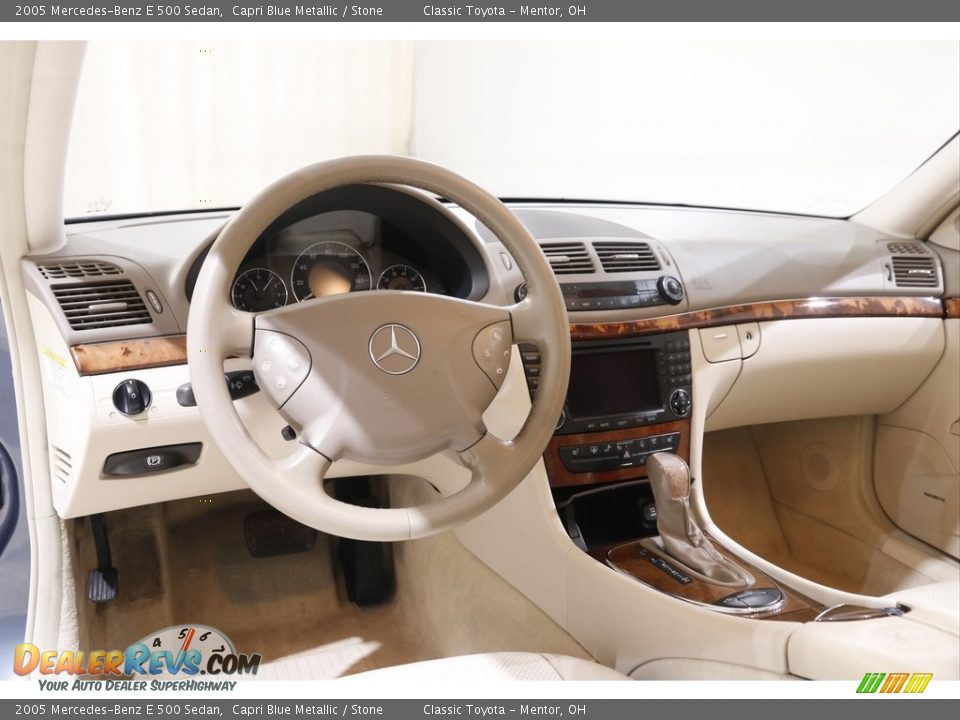 2005 Mercedes-Benz E 500 Sedan Capri Blue Metallic / Stone Photo #6