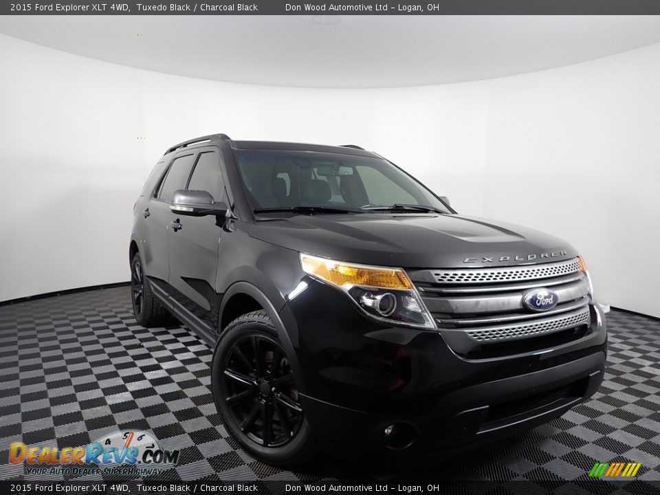 2015 Ford Explorer XLT 4WD Tuxedo Black / Charcoal Black Photo #6