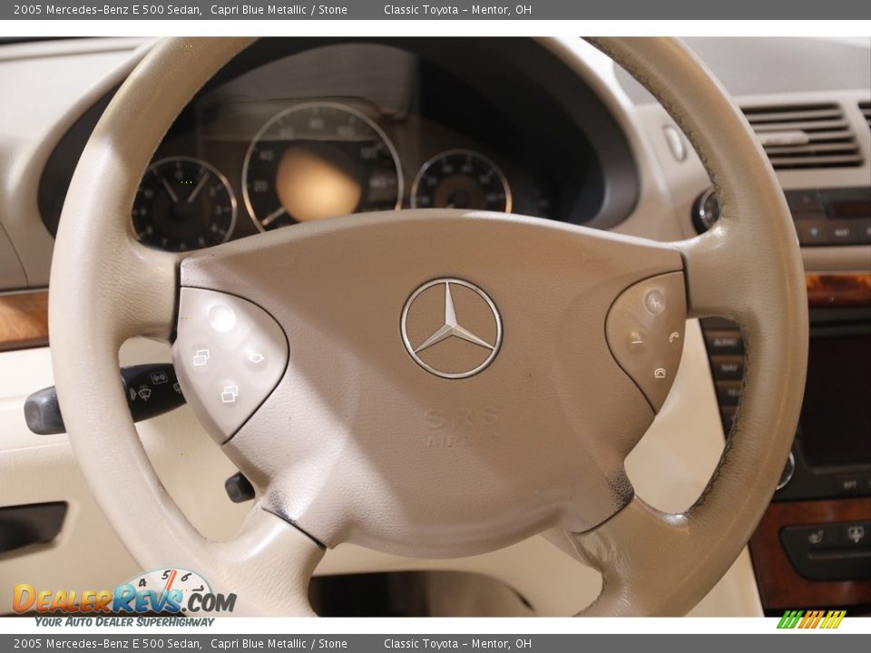2005 Mercedes-Benz E 500 Sedan Capri Blue Metallic / Stone Photo #7