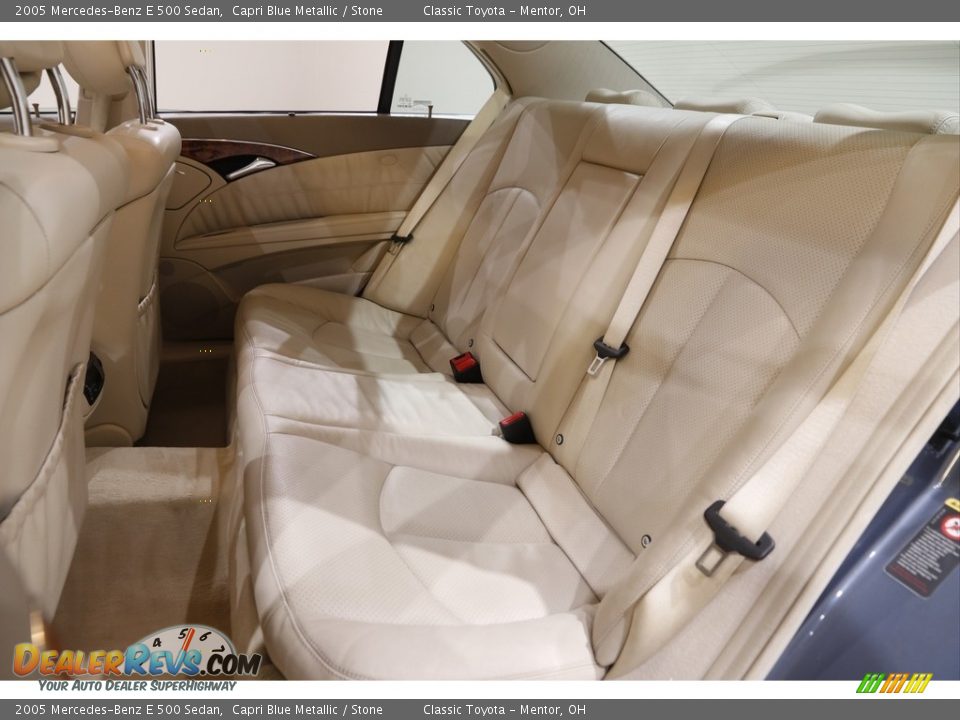 2005 Mercedes-Benz E 500 Sedan Capri Blue Metallic / Stone Photo #18