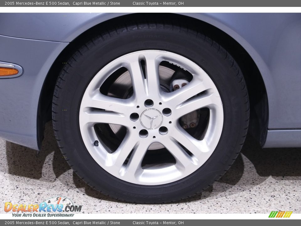 2005 Mercedes-Benz E 500 Sedan Capri Blue Metallic / Stone Photo #21