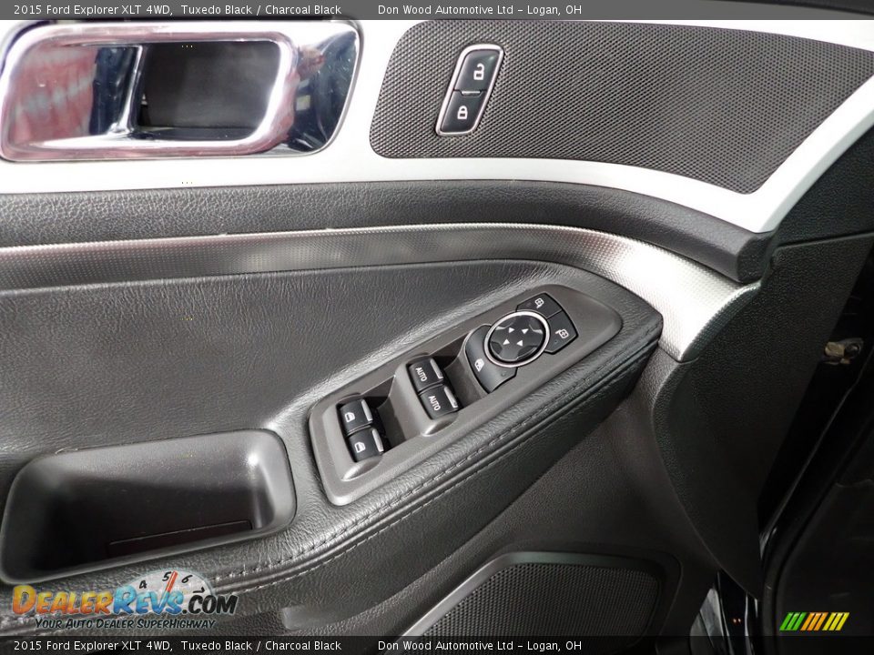 2015 Ford Explorer XLT 4WD Tuxedo Black / Charcoal Black Photo #21