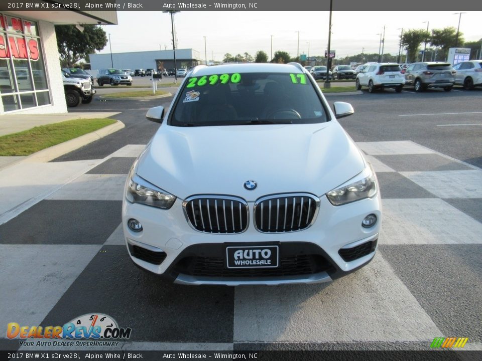 2017 BMW X1 sDrive28i Alpine White / Black Photo #2