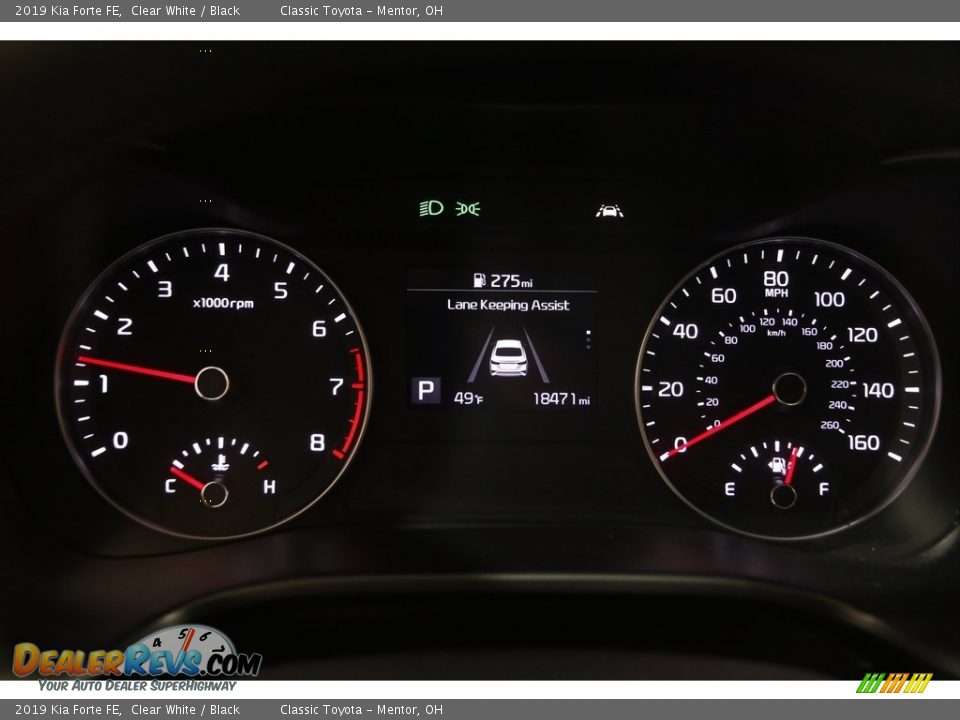 2019 Kia Forte FE Clear White / Black Photo #7