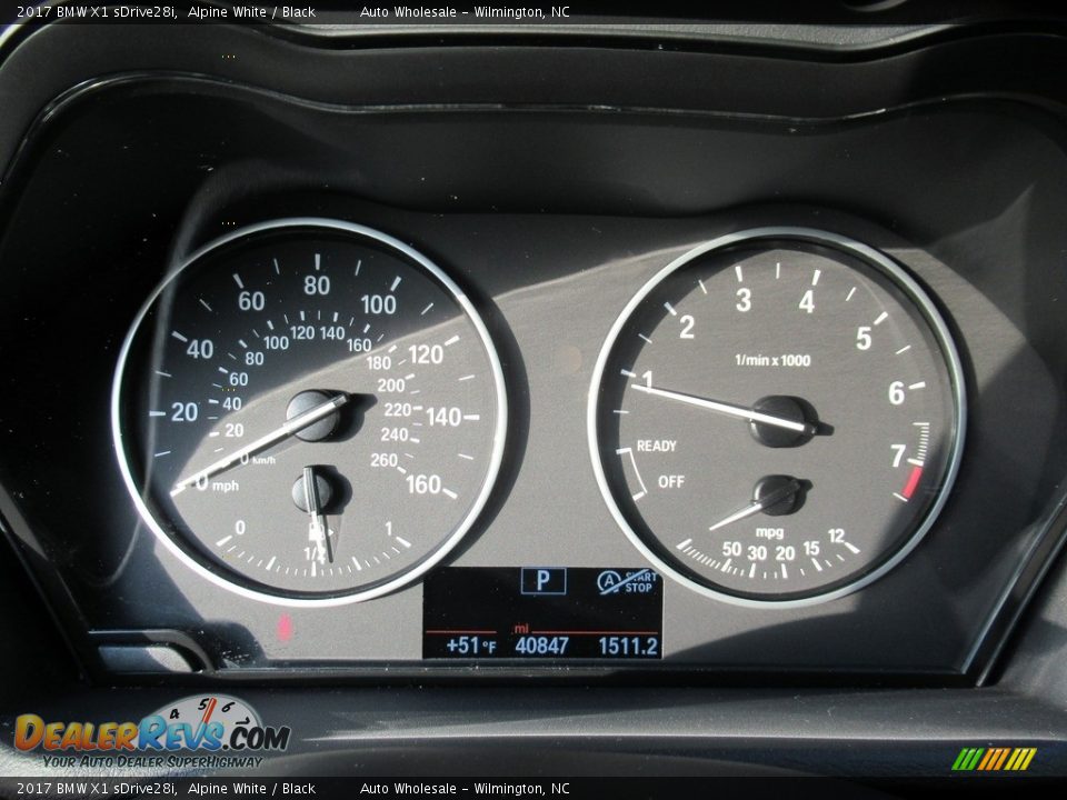 2017 BMW X1 sDrive28i Alpine White / Black Photo #16