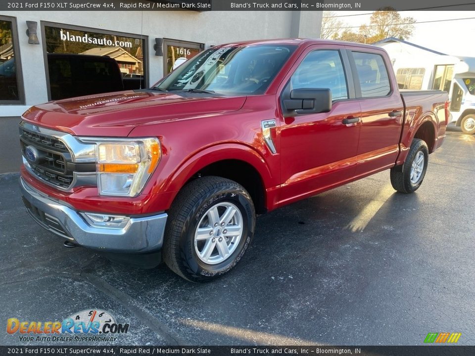 2021 Ford F150 XLT SuperCrew 4x4 Rapid Red / Medium Dark Slate Photo #2