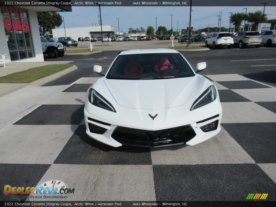 2022 Chevrolet Corvette Stingray Coupe Arctic White / Adrenalin Red Photo #2