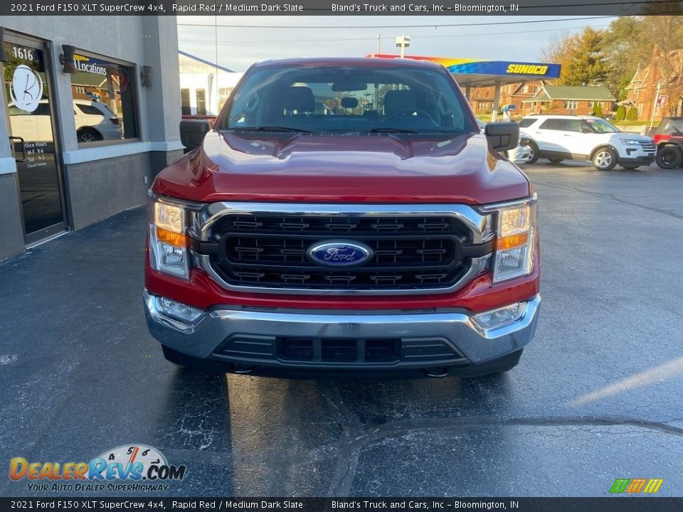 2021 Ford F150 XLT SuperCrew 4x4 Rapid Red / Medium Dark Slate Photo #3