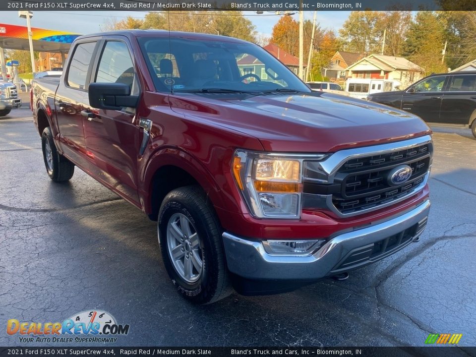 2021 Ford F150 XLT SuperCrew 4x4 Rapid Red / Medium Dark Slate Photo #4