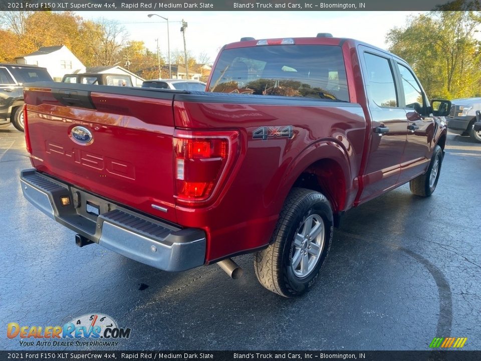 2021 Ford F150 XLT SuperCrew 4x4 Rapid Red / Medium Dark Slate Photo #5