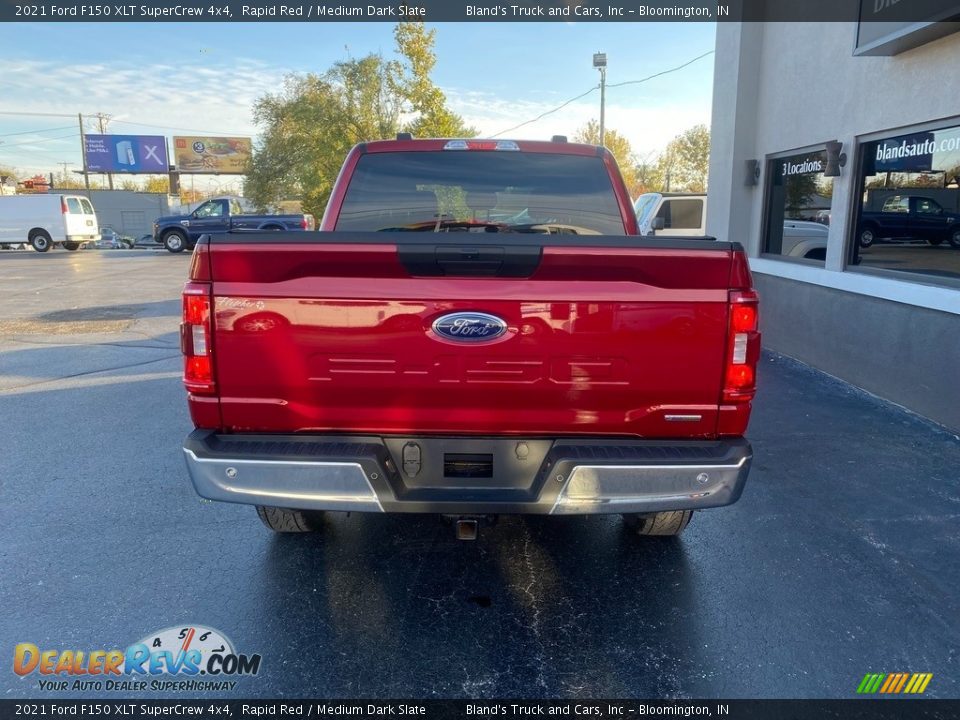 2021 Ford F150 XLT SuperCrew 4x4 Rapid Red / Medium Dark Slate Photo #6