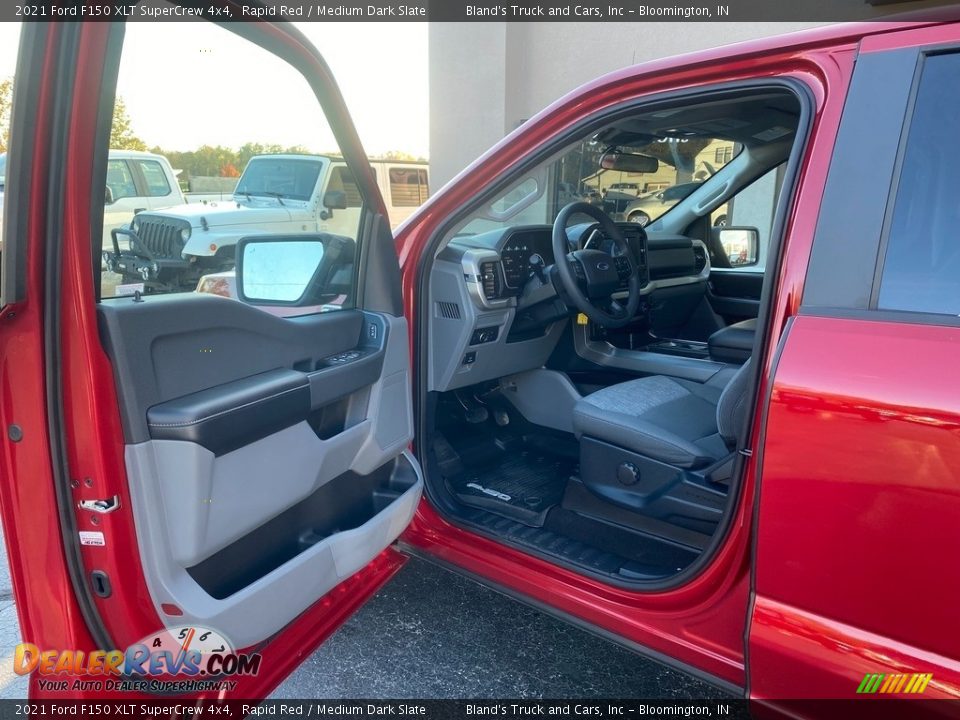 2021 Ford F150 XLT SuperCrew 4x4 Rapid Red / Medium Dark Slate Photo #9
