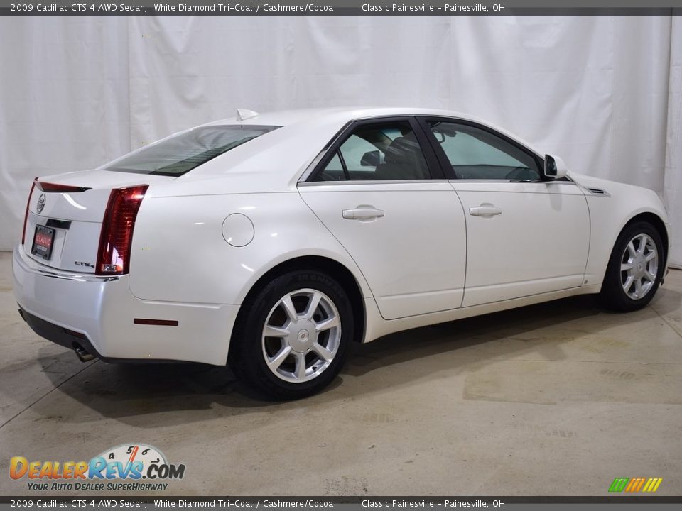 2009 Cadillac CTS 4 AWD Sedan White Diamond Tri-Coat / Cashmere/Cocoa Photo #2