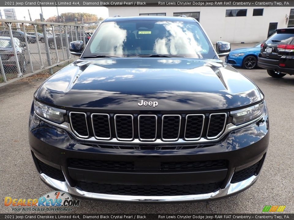 2021 Jeep Grand Cherokee L Limited 4x4 Diamond Black Crystal Pearl / Black Photo #2