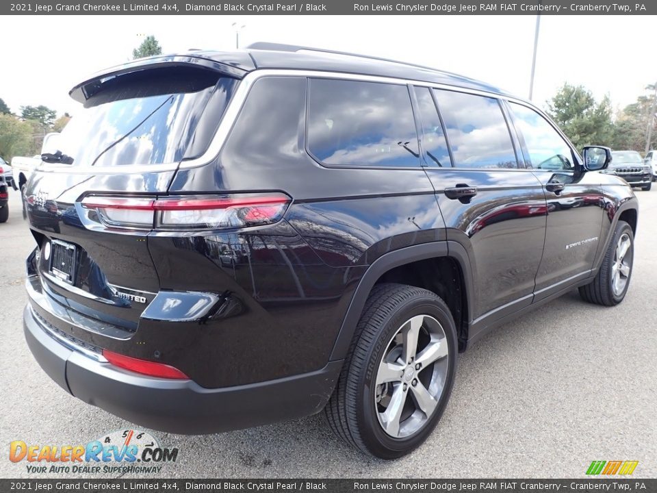 2021 Jeep Grand Cherokee L Limited 4x4 Diamond Black Crystal Pearl / Black Photo #5