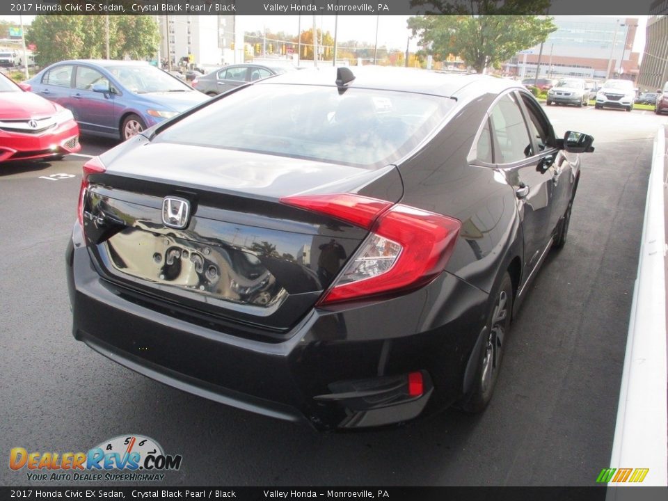 2017 Honda Civic EX Sedan Crystal Black Pearl / Black Photo #5