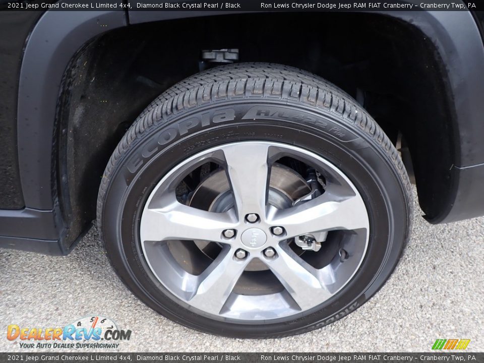 2021 Jeep Grand Cherokee L Limited 4x4 Diamond Black Crystal Pearl / Black Photo #10