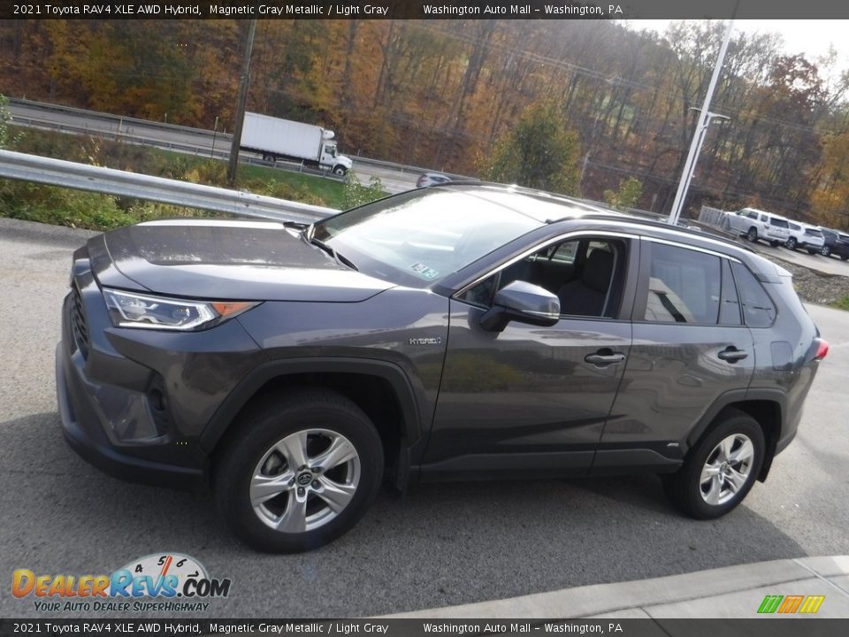 Magnetic Gray Metallic 2021 Toyota RAV4 XLE AWD Hybrid Photo #13