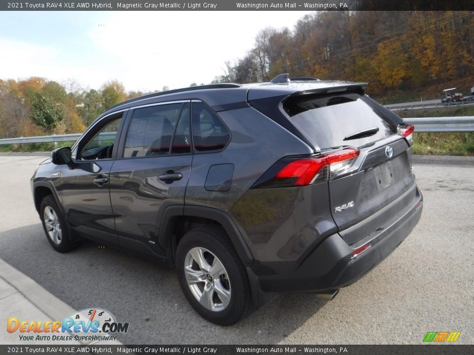 2021 Toyota RAV4 XLE AWD Hybrid Magnetic Gray Metallic / Light Gray Photo #14