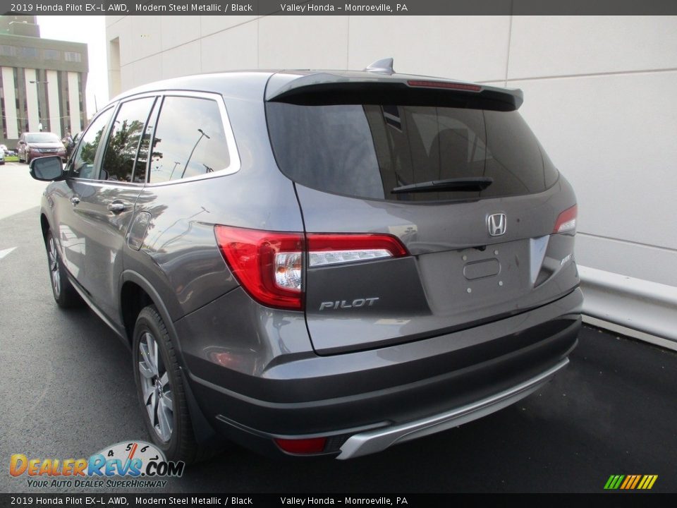 2019 Honda Pilot EX-L AWD Modern Steel Metallic / Black Photo #3