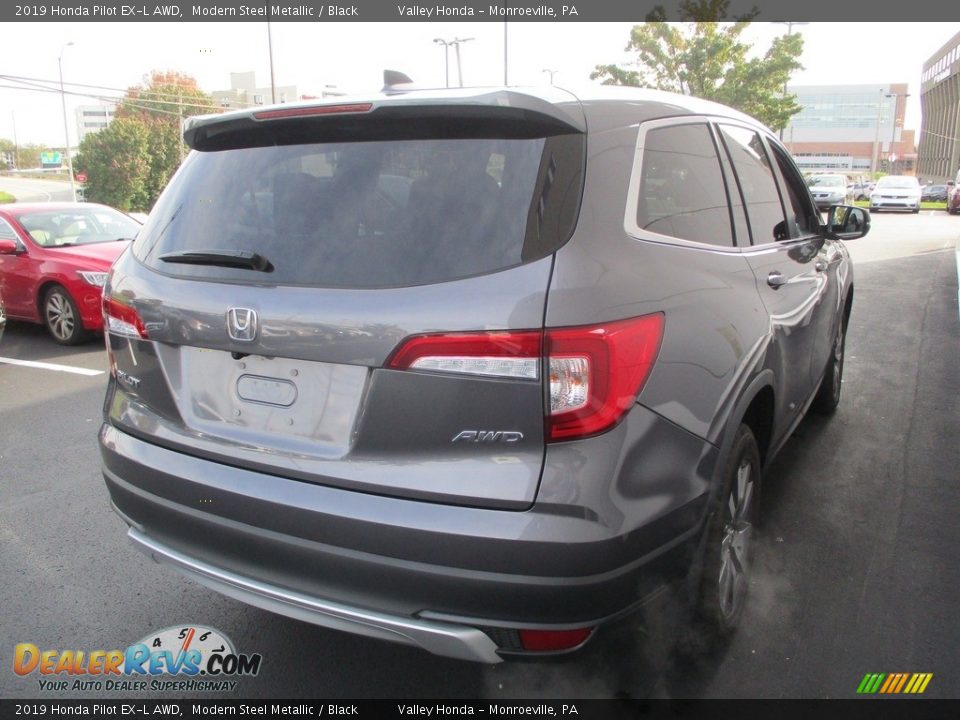 2019 Honda Pilot EX-L AWD Modern Steel Metallic / Black Photo #5