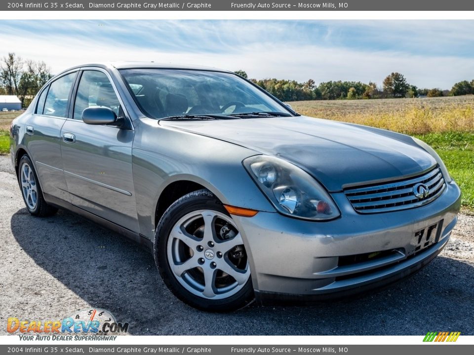 2004 Infiniti G 35 x Sedan Diamond Graphite Gray Metallic / Graphite Photo #1