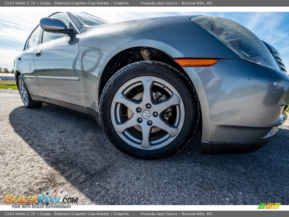 2004 Infiniti G 35 x Sedan Diamond Graphite Gray Metallic / Graphite Photo #2