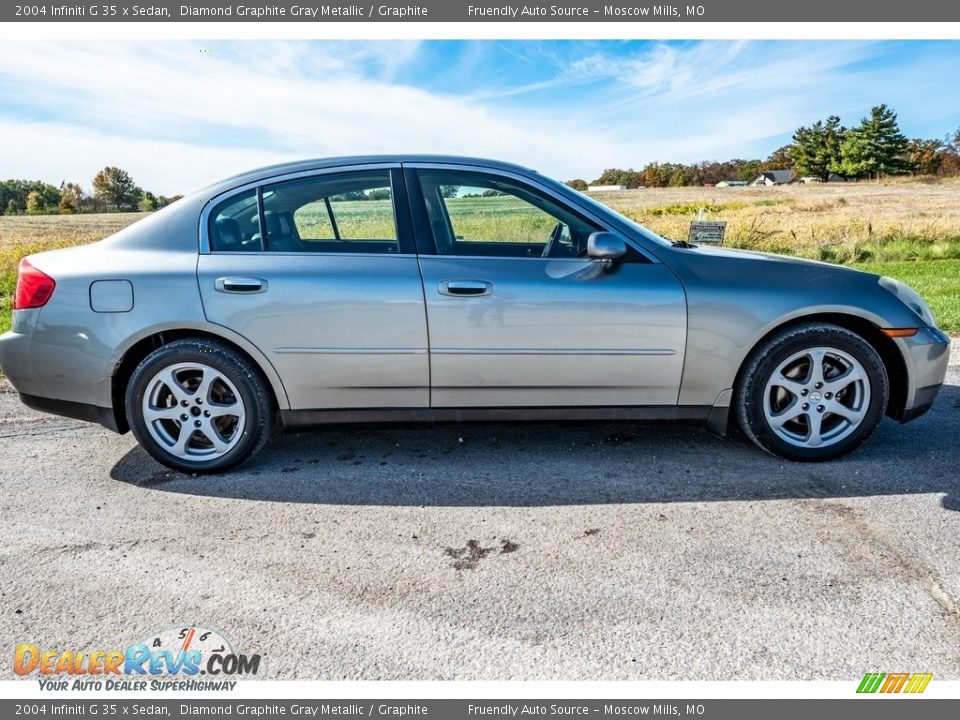 2004 Infiniti G 35 x Sedan Diamond Graphite Gray Metallic / Graphite Photo #3