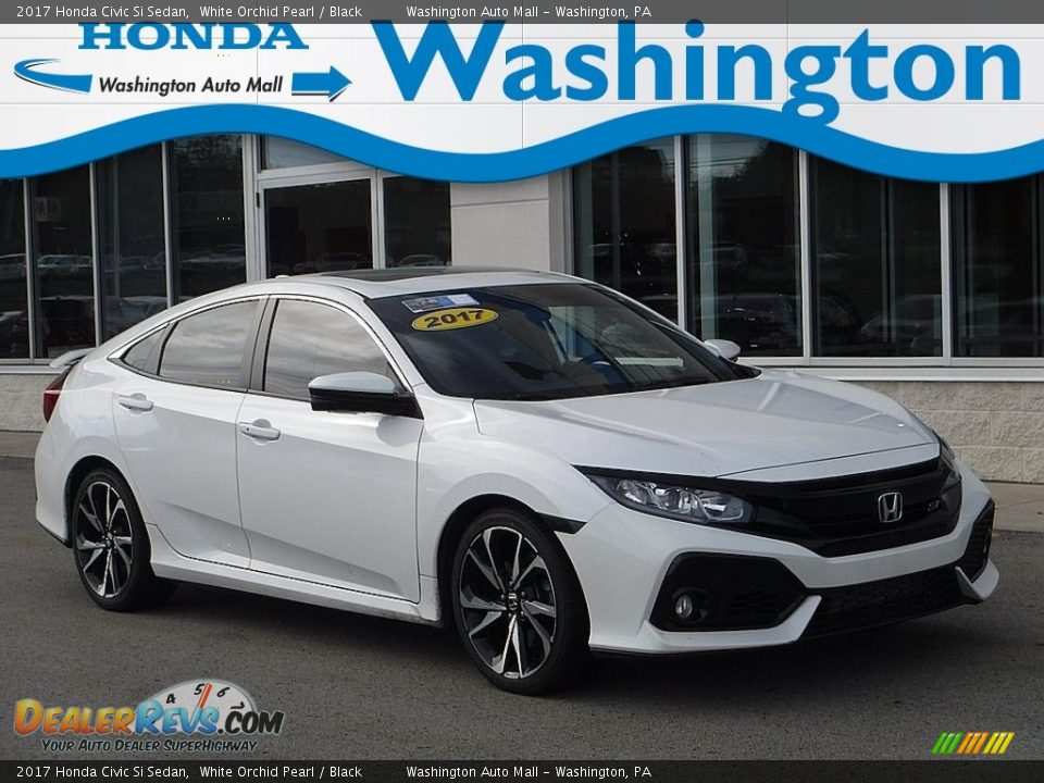 2017 Honda Civic Si Sedan White Orchid Pearl / Black Photo #1