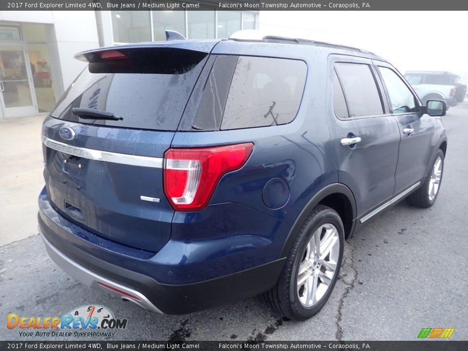 2017 Ford Explorer Limited 4WD Blue Jeans / Medium Light Camel Photo #2