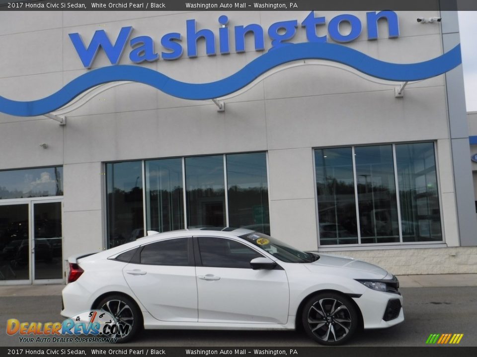 2017 Honda Civic Si Sedan White Orchid Pearl / Black Photo #2