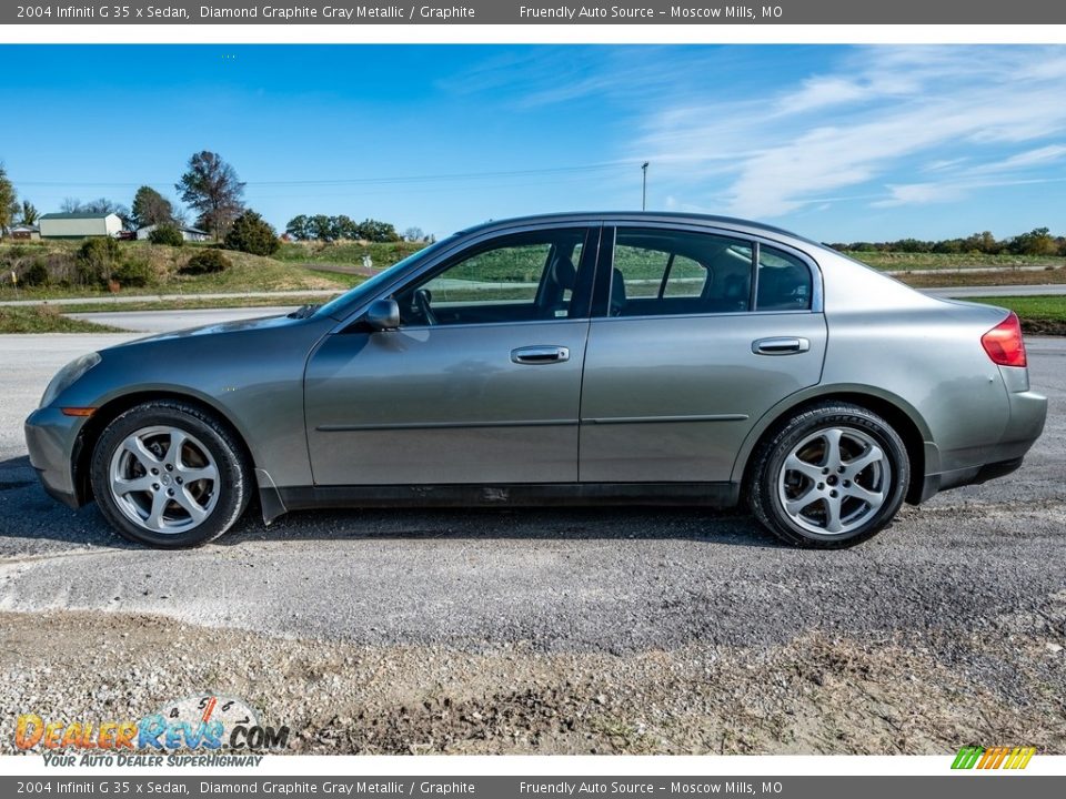 2004 Infiniti G 35 x Sedan Diamond Graphite Gray Metallic / Graphite Photo #7