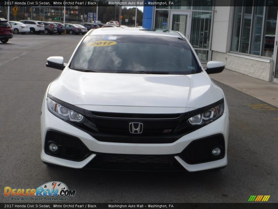 2017 Honda Civic Si Sedan White Orchid Pearl / Black Photo #5