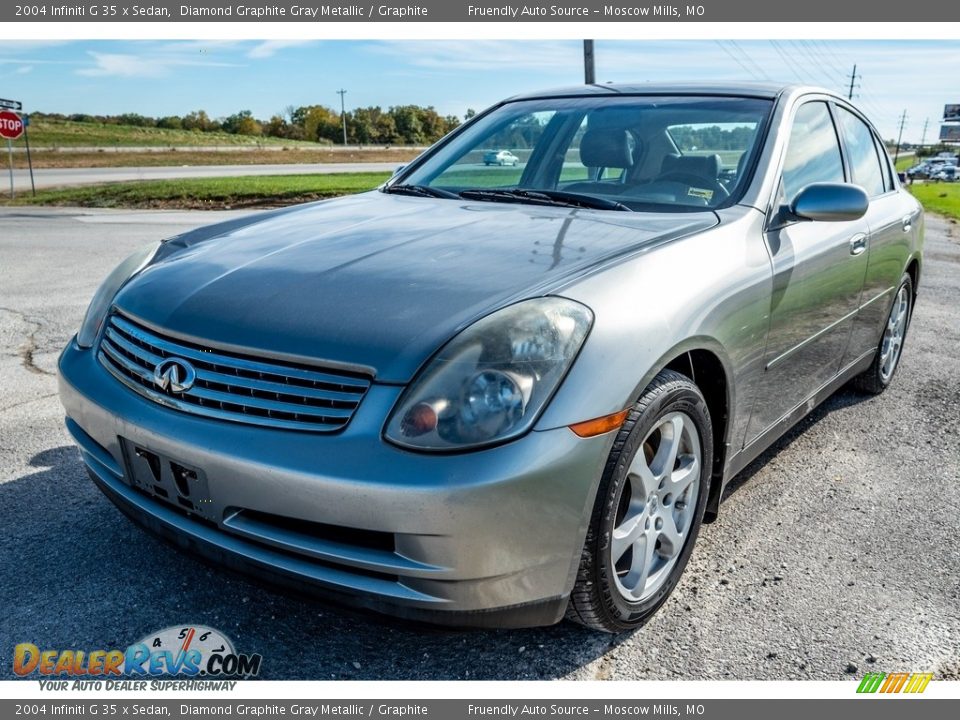 2004 Infiniti G 35 x Sedan Diamond Graphite Gray Metallic / Graphite Photo #8