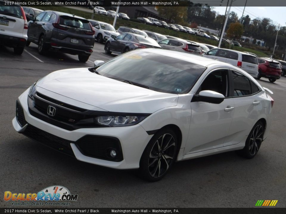 2017 Honda Civic Si Sedan White Orchid Pearl / Black Photo #6