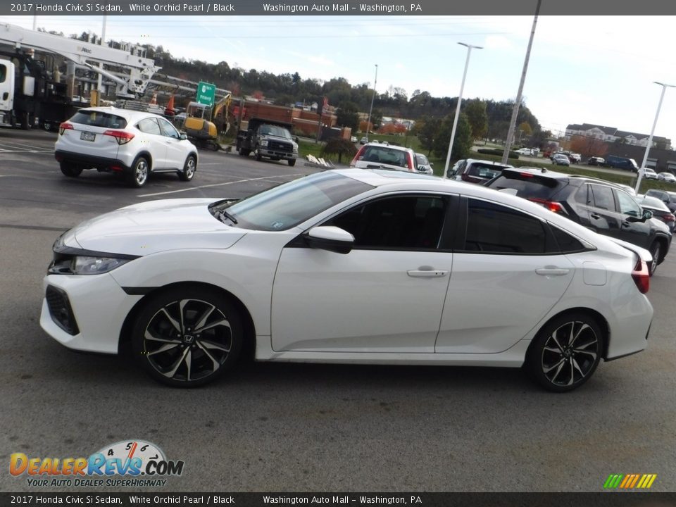 2017 Honda Civic Si Sedan White Orchid Pearl / Black Photo #7